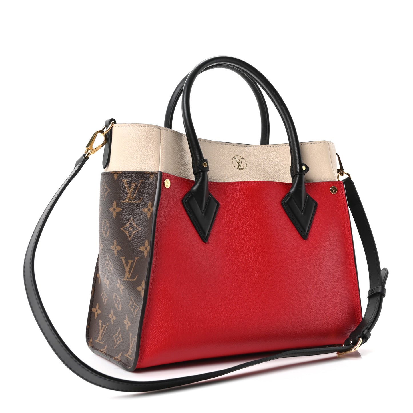 Calfskin Monogram On My Side Pirate Red