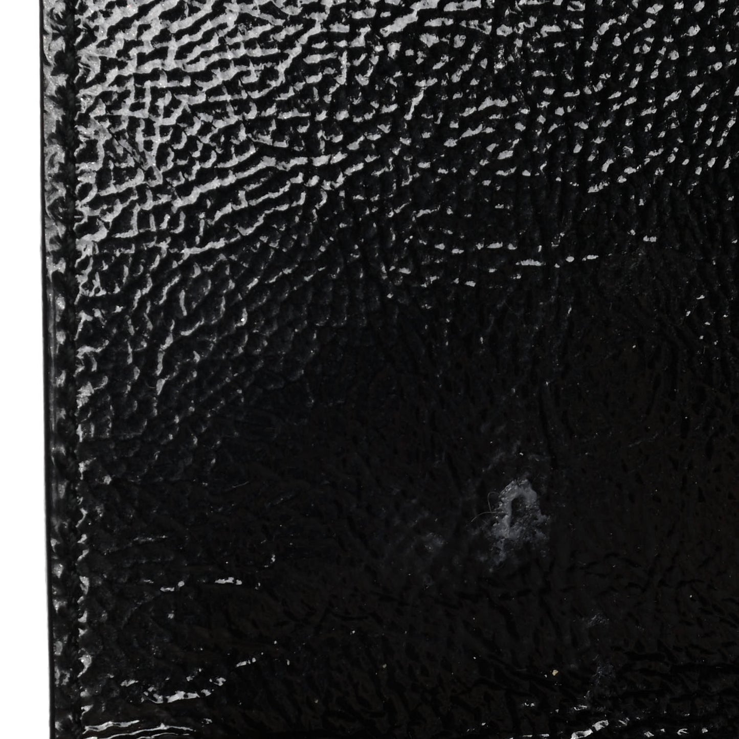 Textured Patent Monogram Large Belle De Jour Clutch Black