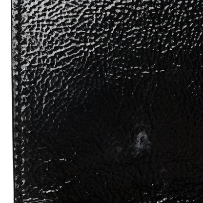 Saint Laurent Textured Patent Monogram Large Belle De Jour Clutch Black 6 of 6