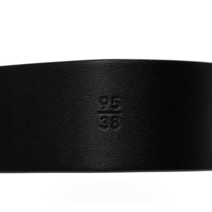 Chanel Glazed Calfskin Metal Twisted CC Belt 95 38 Black 6 of 7