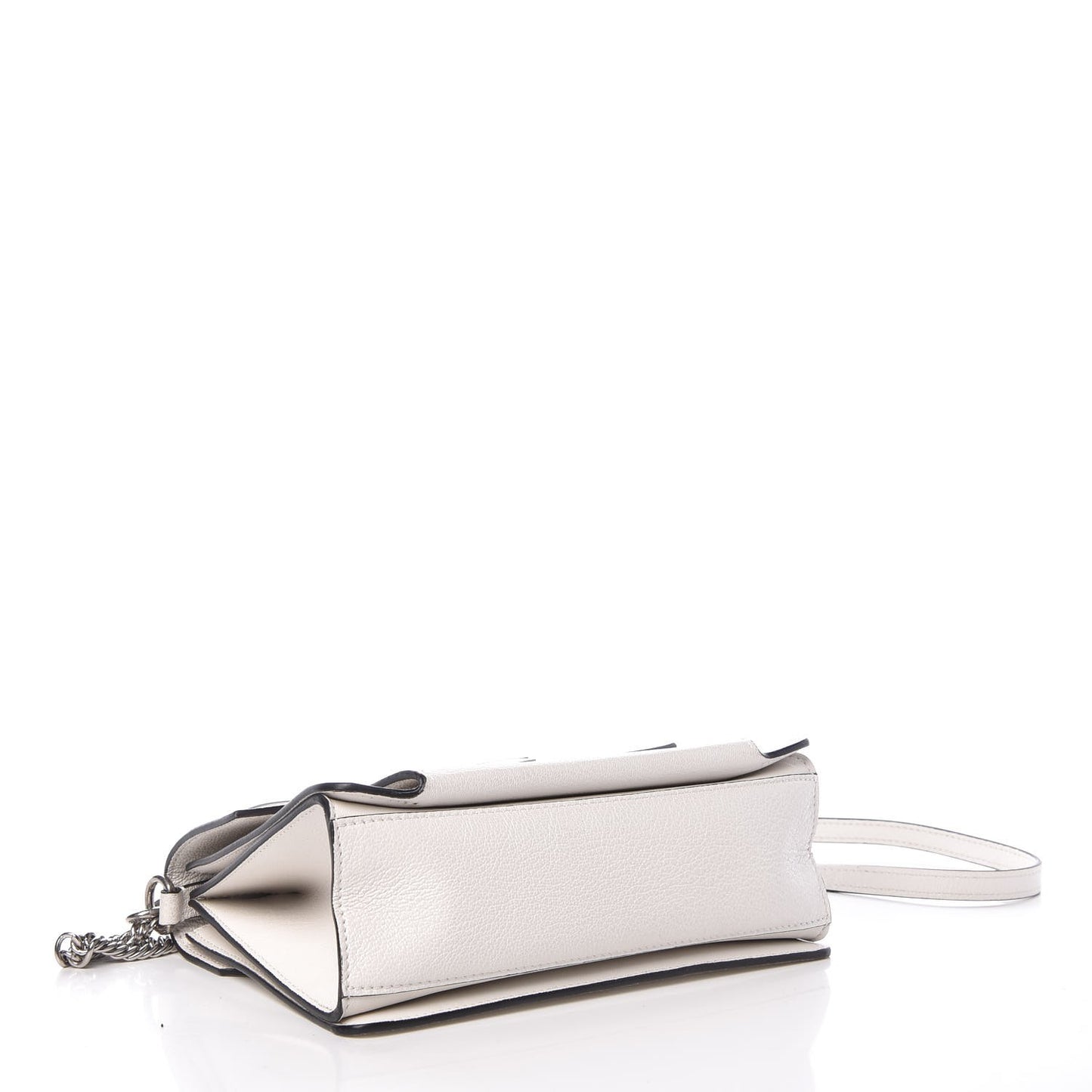 Goatskin Small GV3 Shoulder Bag White