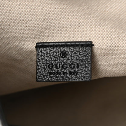 Gucci Velvet GG Monogram Web Bucket Bag Blue Beige 6 of 10