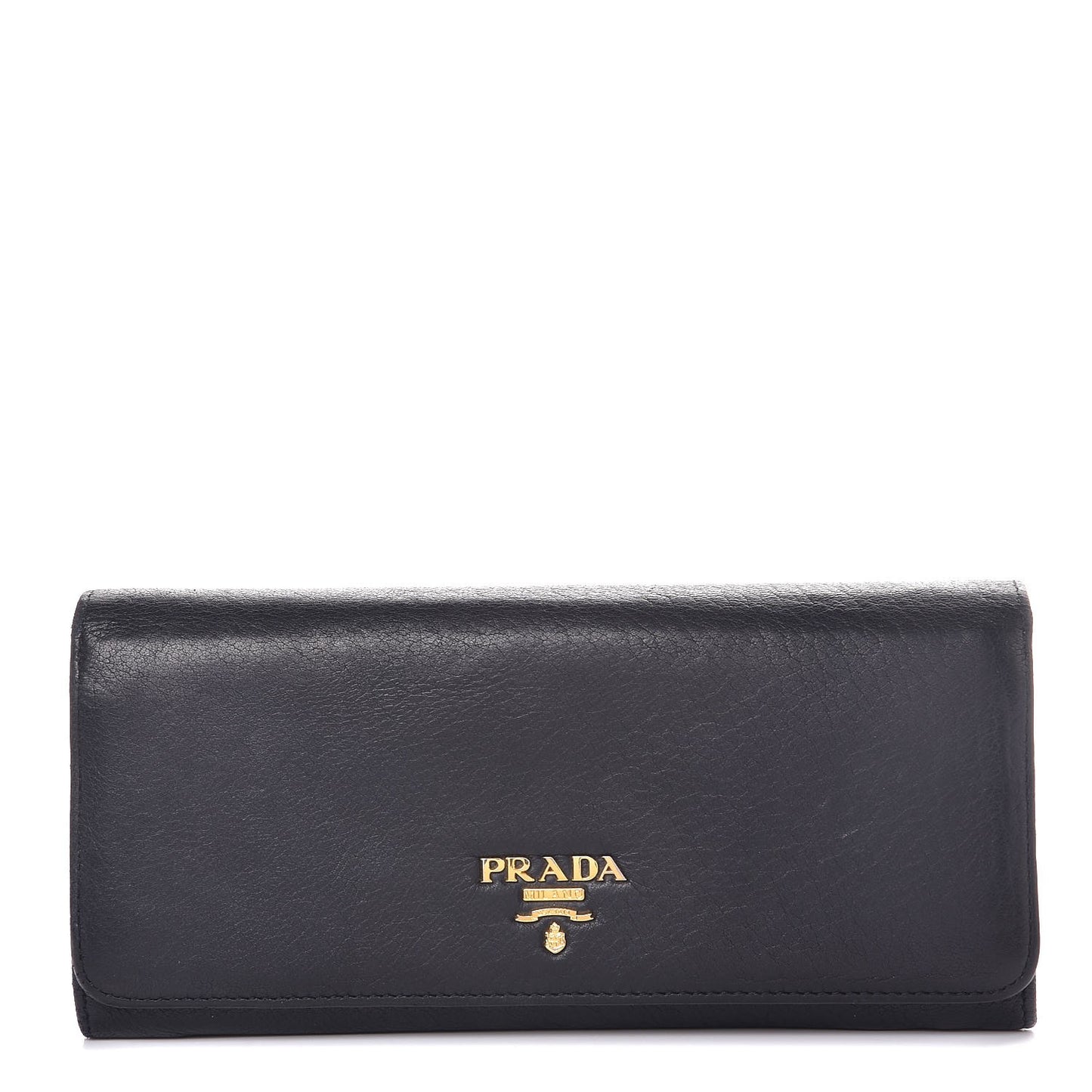 Vitello Phenix Continental Flap Wallet Black