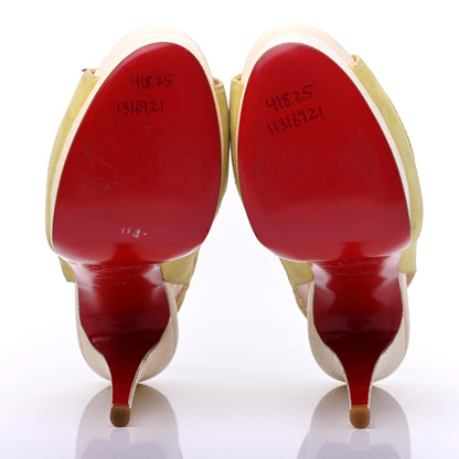 Christian Louboutin Suede Jefferson Plato 140 Pumps 37 Light Green 5 of 19