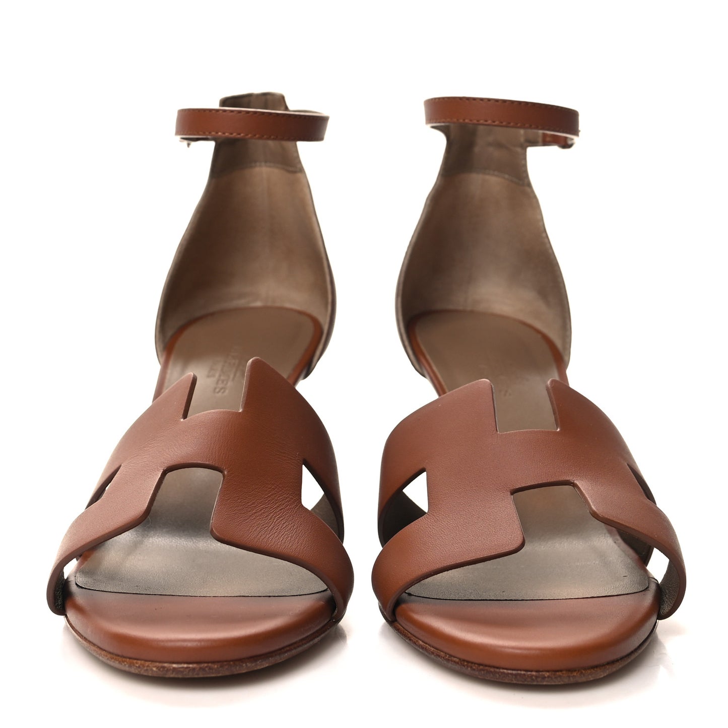 Calfskin Legend Wedge Sandals 37 Gold