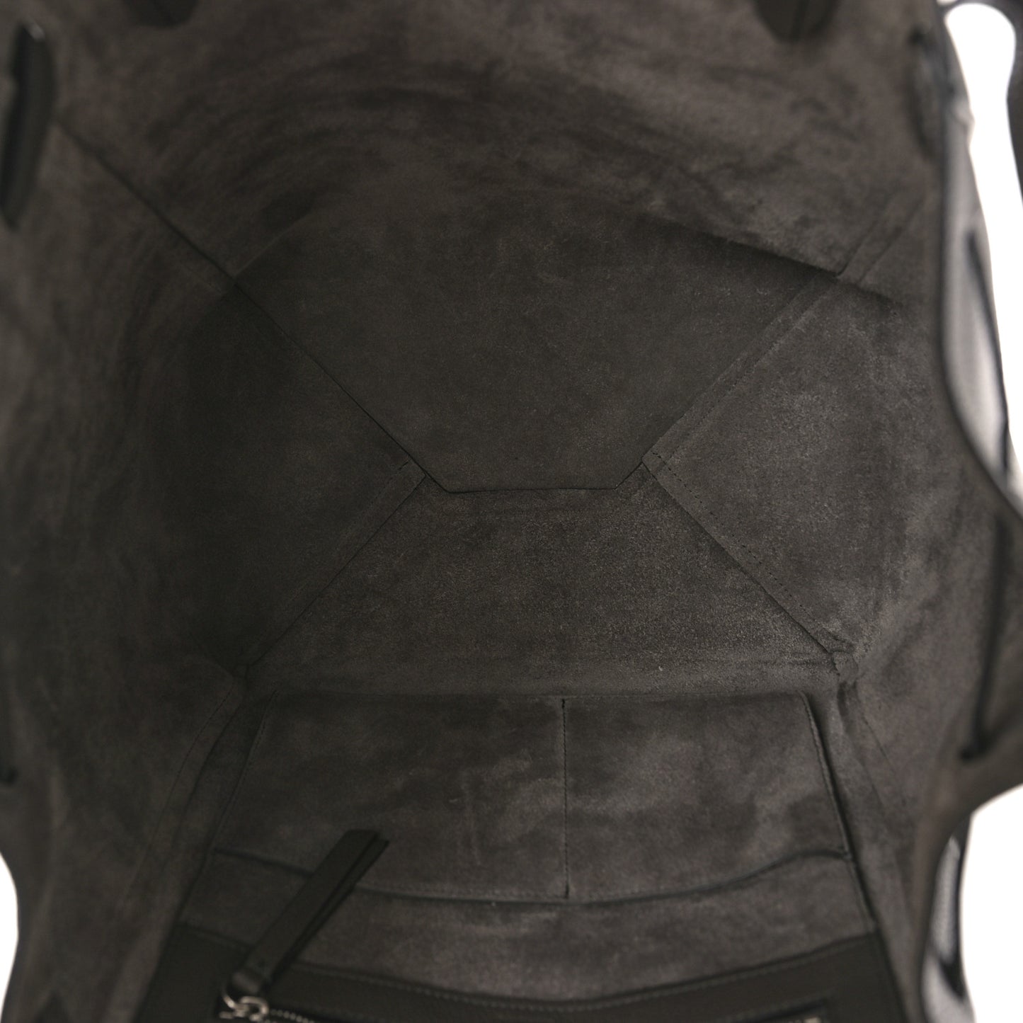 Soft Grained Calfskin Small Belt Cabas Phantom Medium Grey