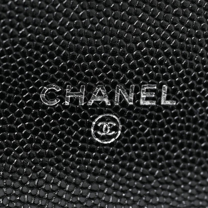 Chanel Caviar Quilted Pick Me Up Clutch With Chain Black 8 of 17