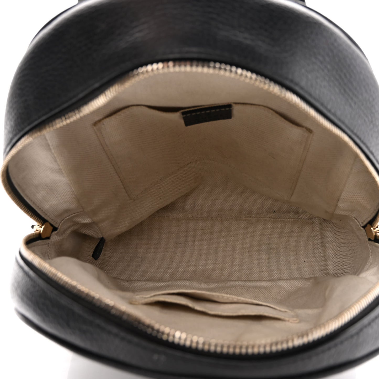 Pebbled Calfskin Soho Chain Backpack Black