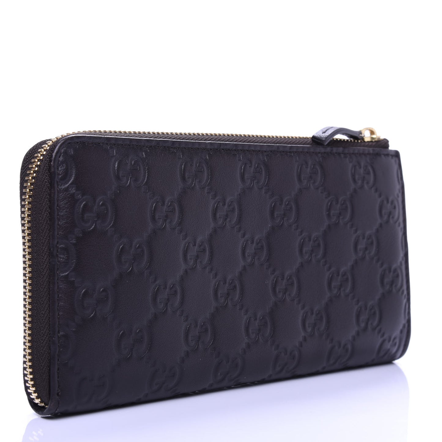 Guccissima Vitello Tender Donna Long Wallet Testa di Moro
