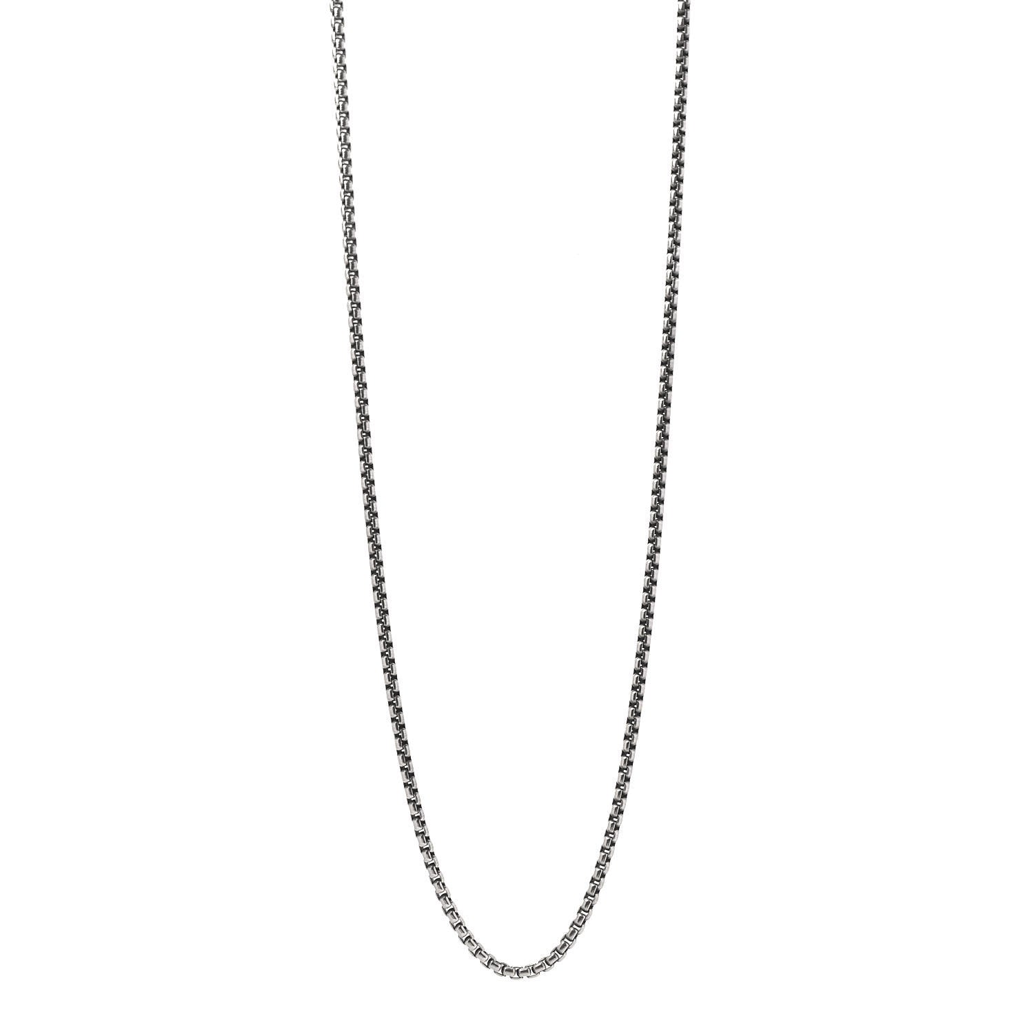 David Yurman Sterling Silver 14K Yellow Gold 5mm Box Chain Necklace 32" 1 of 6