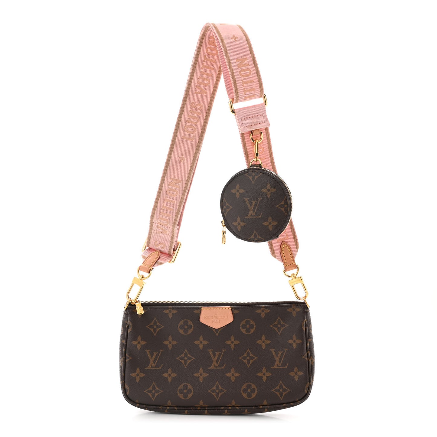 Monogram Multi Pochette Accessories Rose Clair