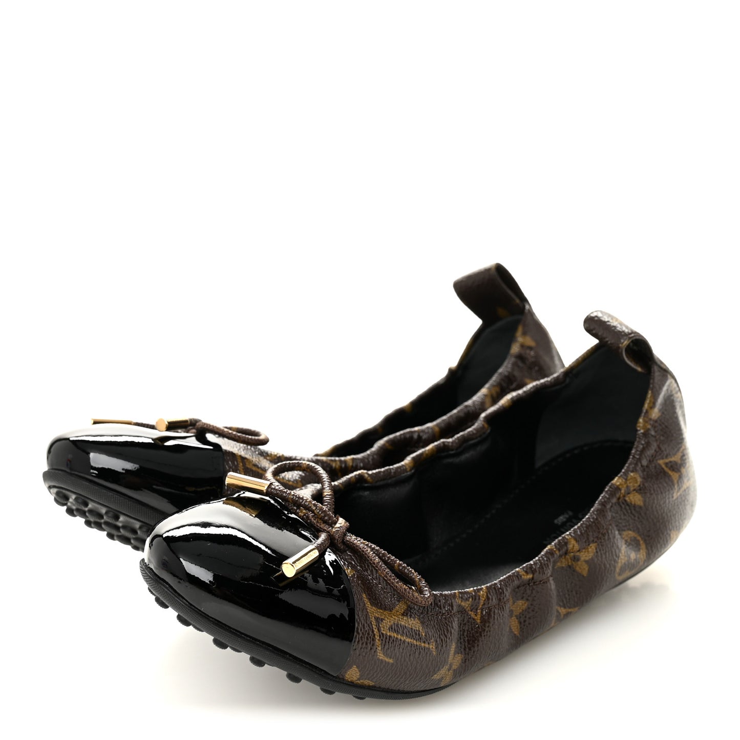 Monogram Flirty Ballerina Flats 38 Black