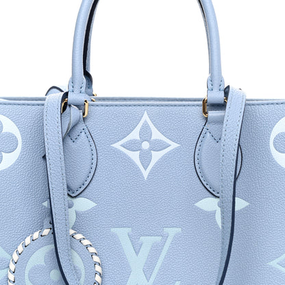 Louis Vuitton Empreinte Monogram Giant By The Pool Onthego MM Summer Blue 7 of 13