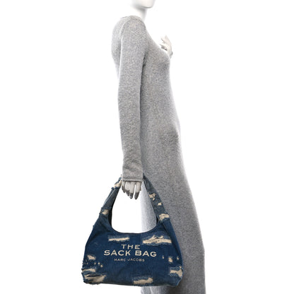 Marc Jacobs Denim Medium The Sack Bag Punk Indigo 2 of 12
