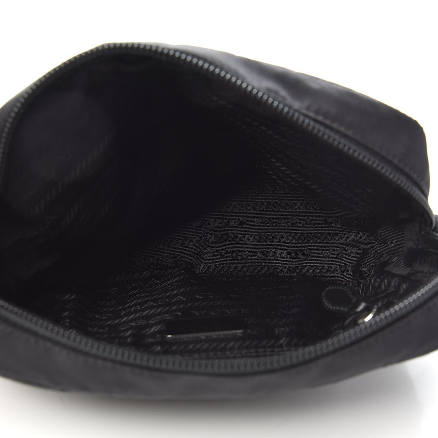 Tessuto Nylon Saffiano Wristlet Black