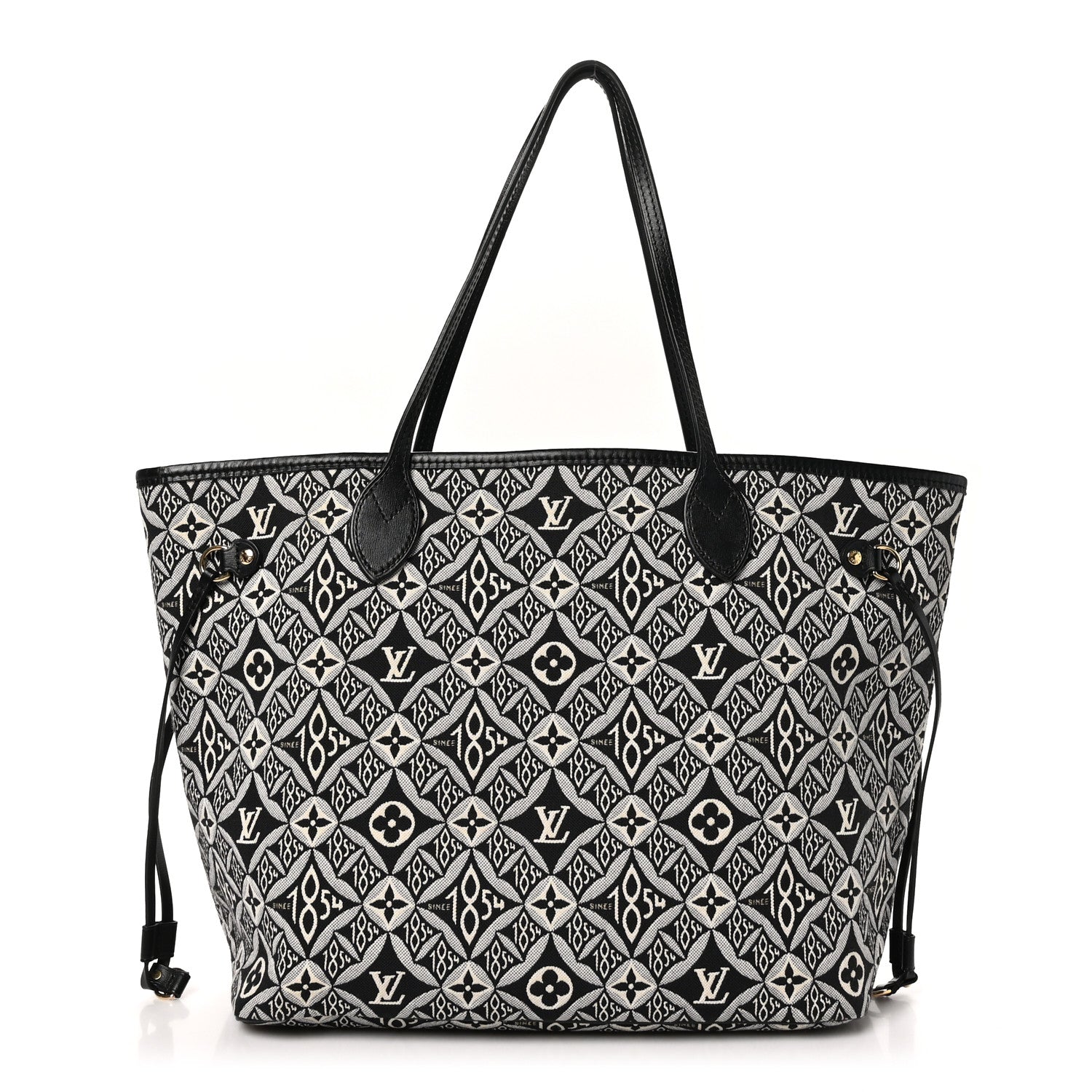 Louis Vuitton Jacquard Since 1854 Neverfull MM Grey 1 of 9