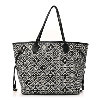 Louis Vuitton Jacquard Since 1854 Neverfull MM Grey 1 of 9