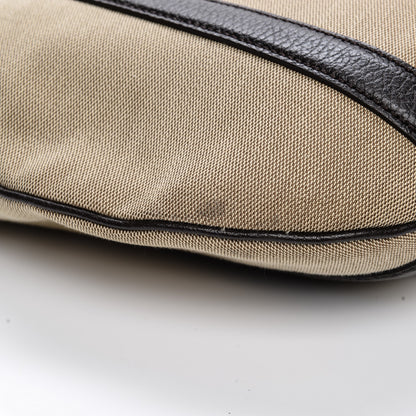 Gucci Canvas Britt Tote Dark Brown 9 of 9