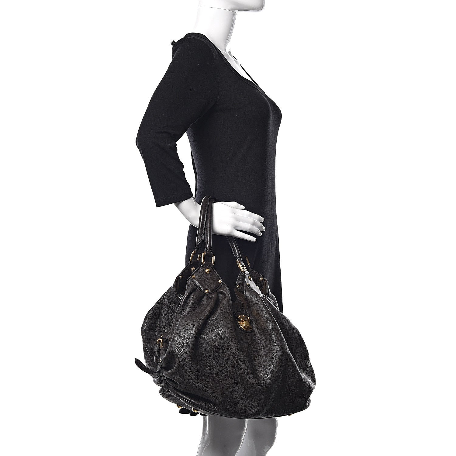 Louis Vuitton Mahina L Chocolate 2 of 12