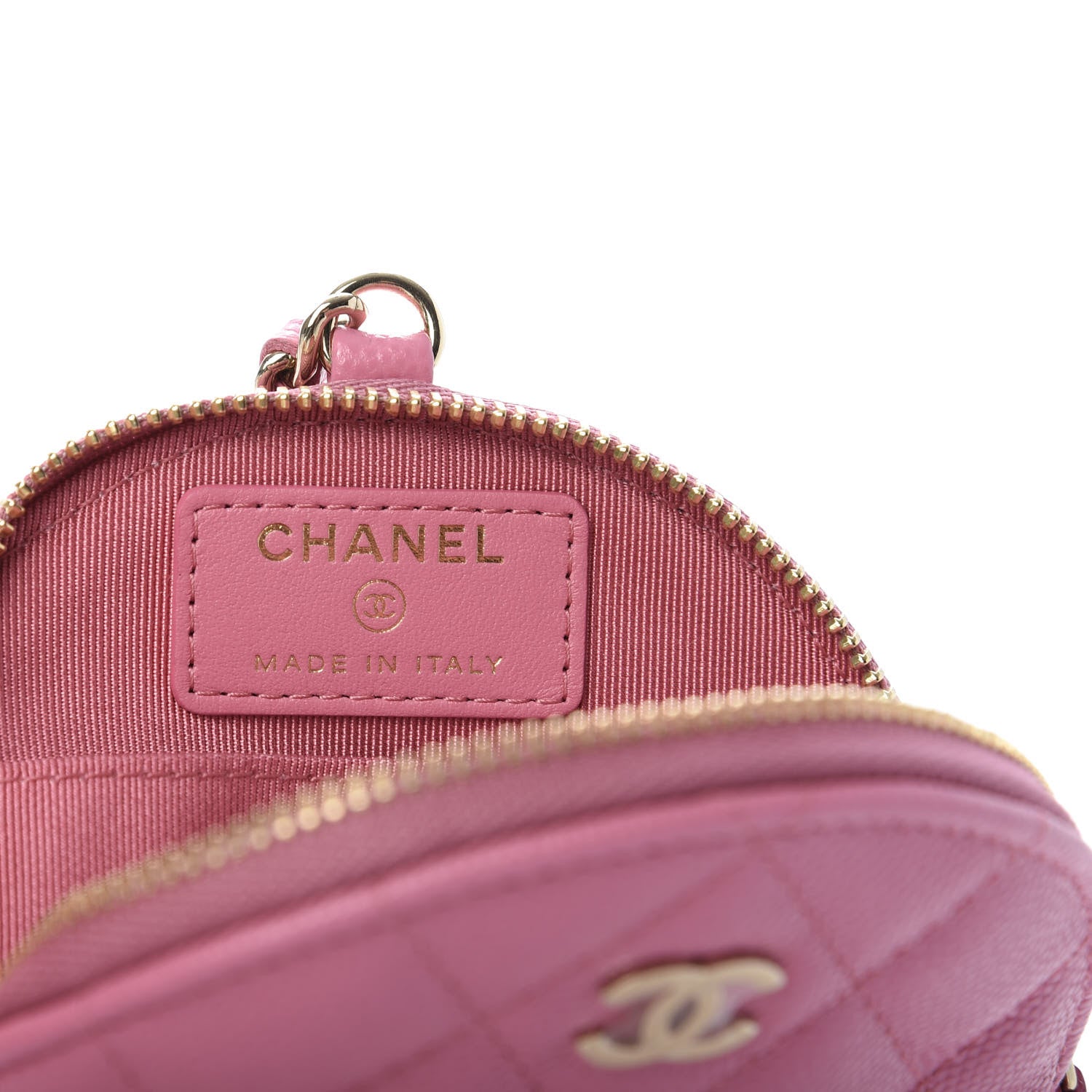 Chanel Caviar Quilted Coin Purse Pink 7 of 7