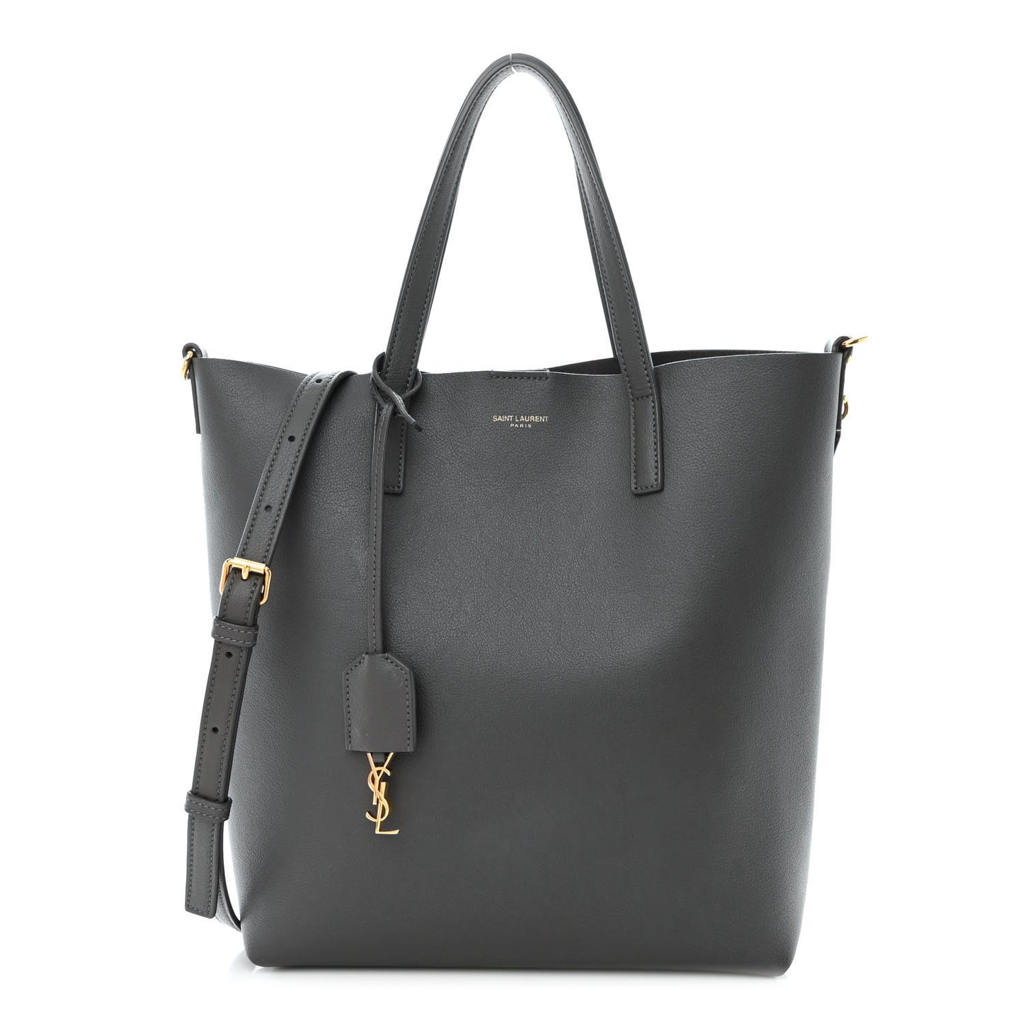 Calfskin Toy Shopping Tote Earth Grey