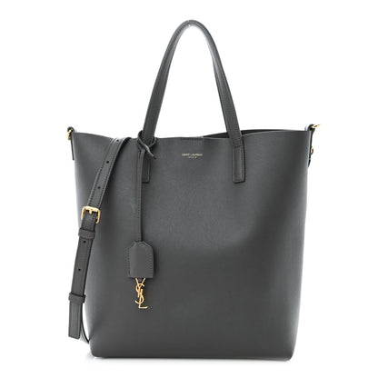 Saint Laurent Calfskin Toy Shopping Tote Earth Grey 1 of 13