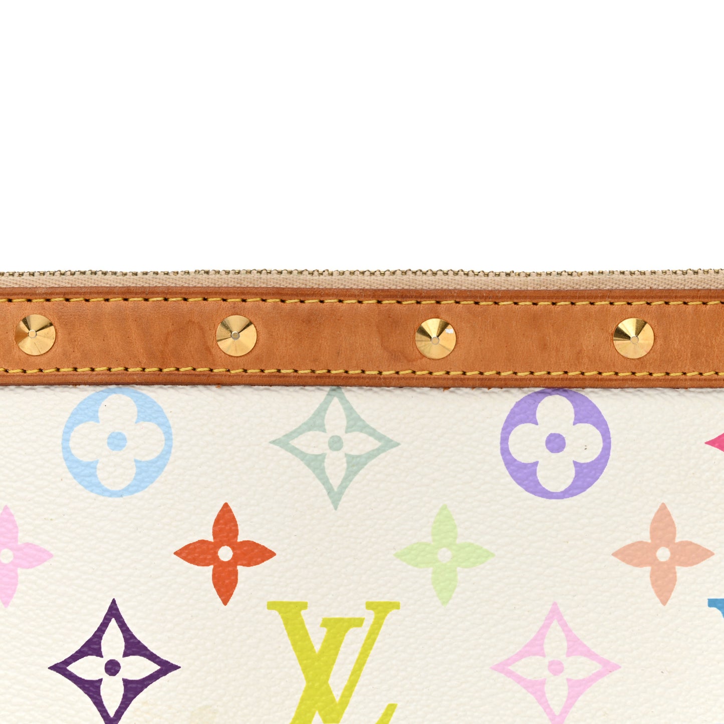 Monogram Multicolor Pochette Accessories White