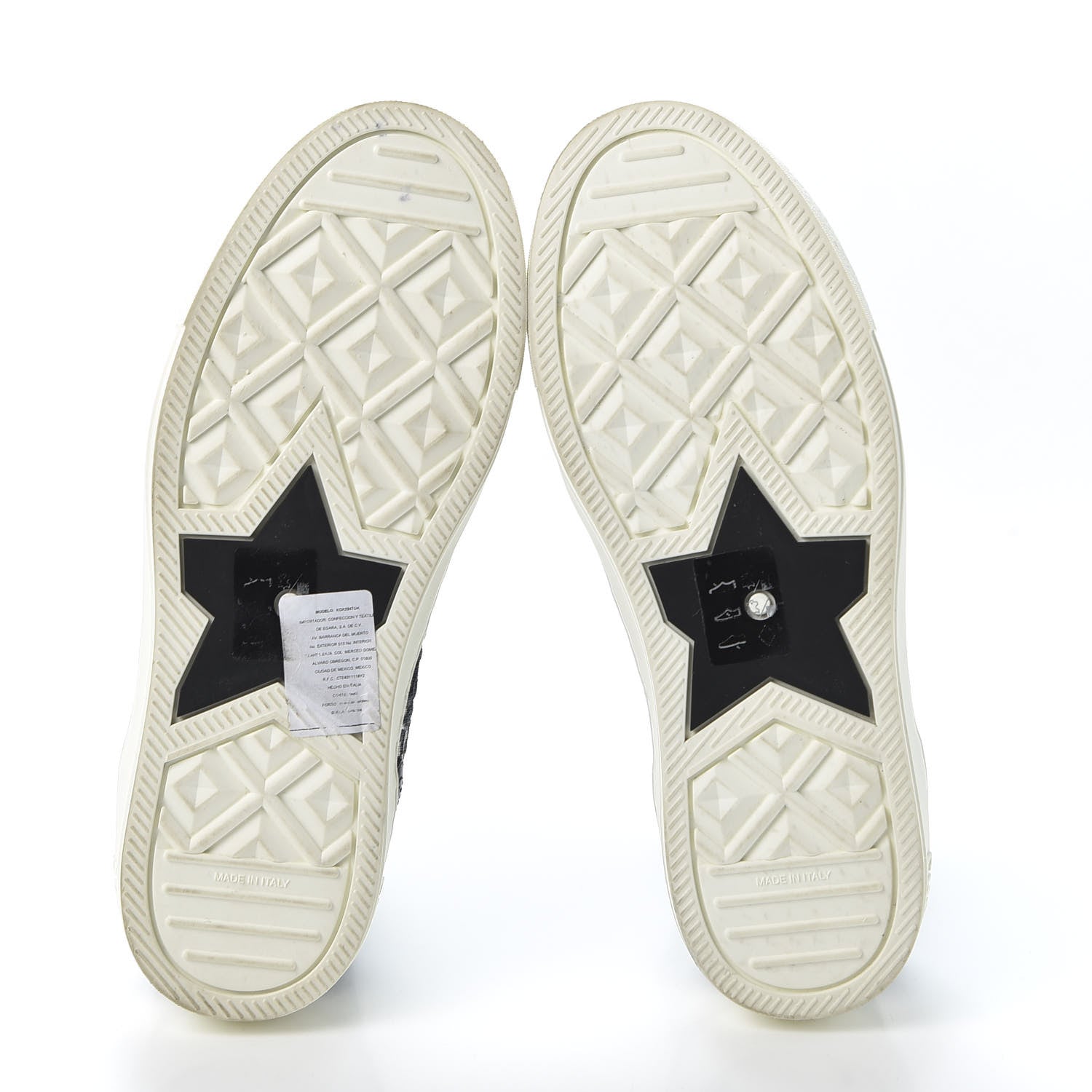 Christian Dior Technical Canvas Mesh Calfskin Womens Oblique Walk'n Dior High Top Sneakers 36.5 Deep Blue 5 of 11