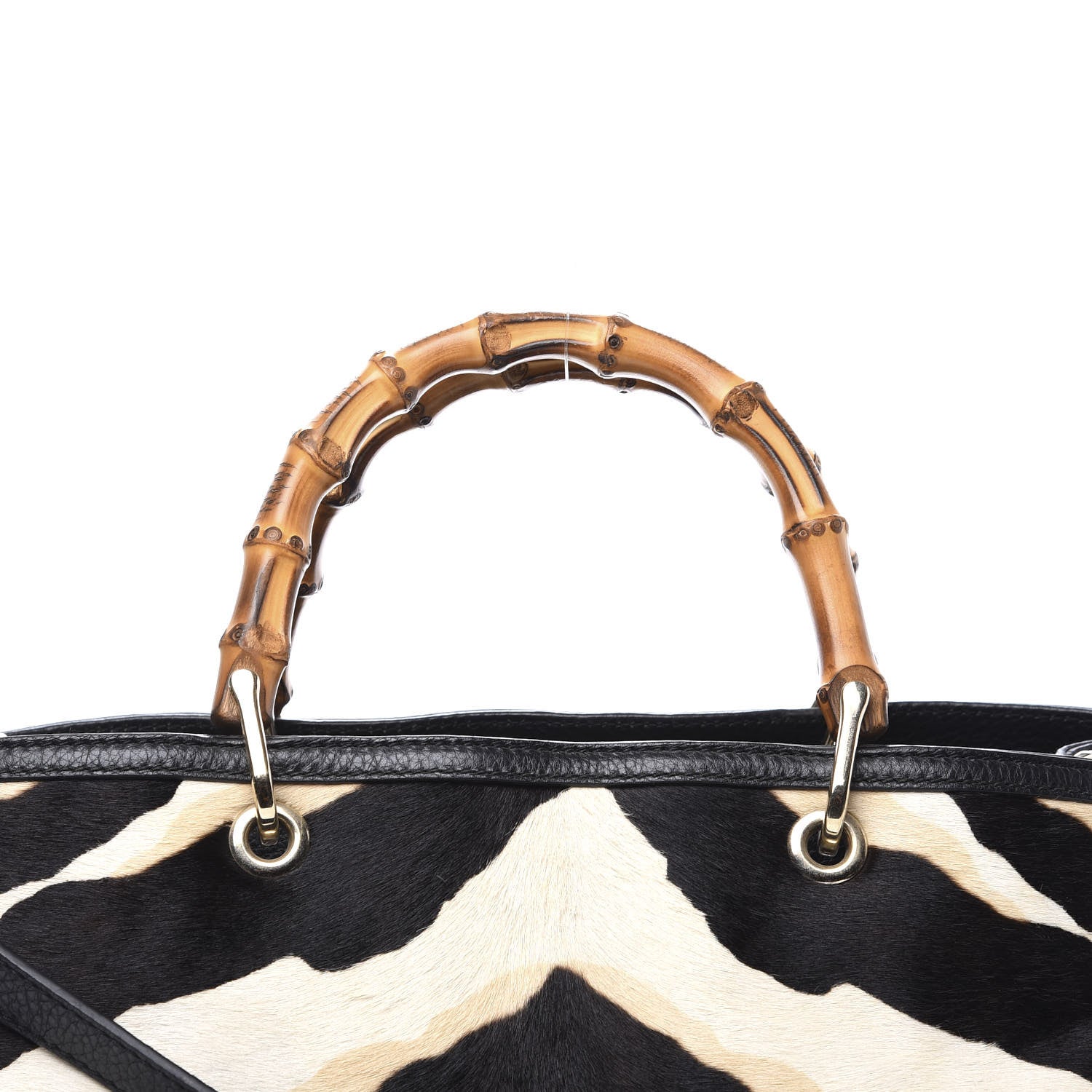 Gucci Pony Hair Medium Bamboo Shopper Tote Bag 12 of 12