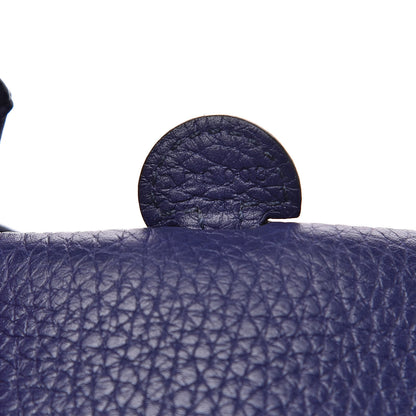 Hermes Taurillon Clemence Evelyne TPM Bleu Encre 8 of 12