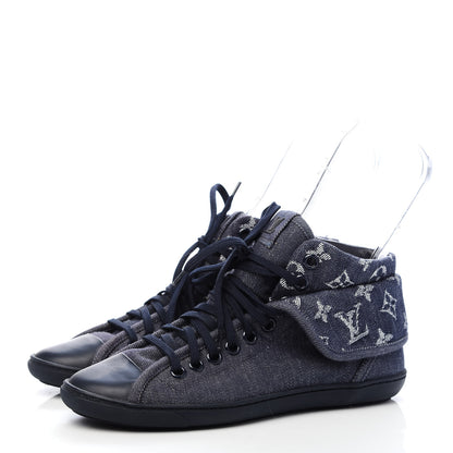 Louis Vuitton Monogram Denim Brea Sneaker 37 Blue 3 of 9