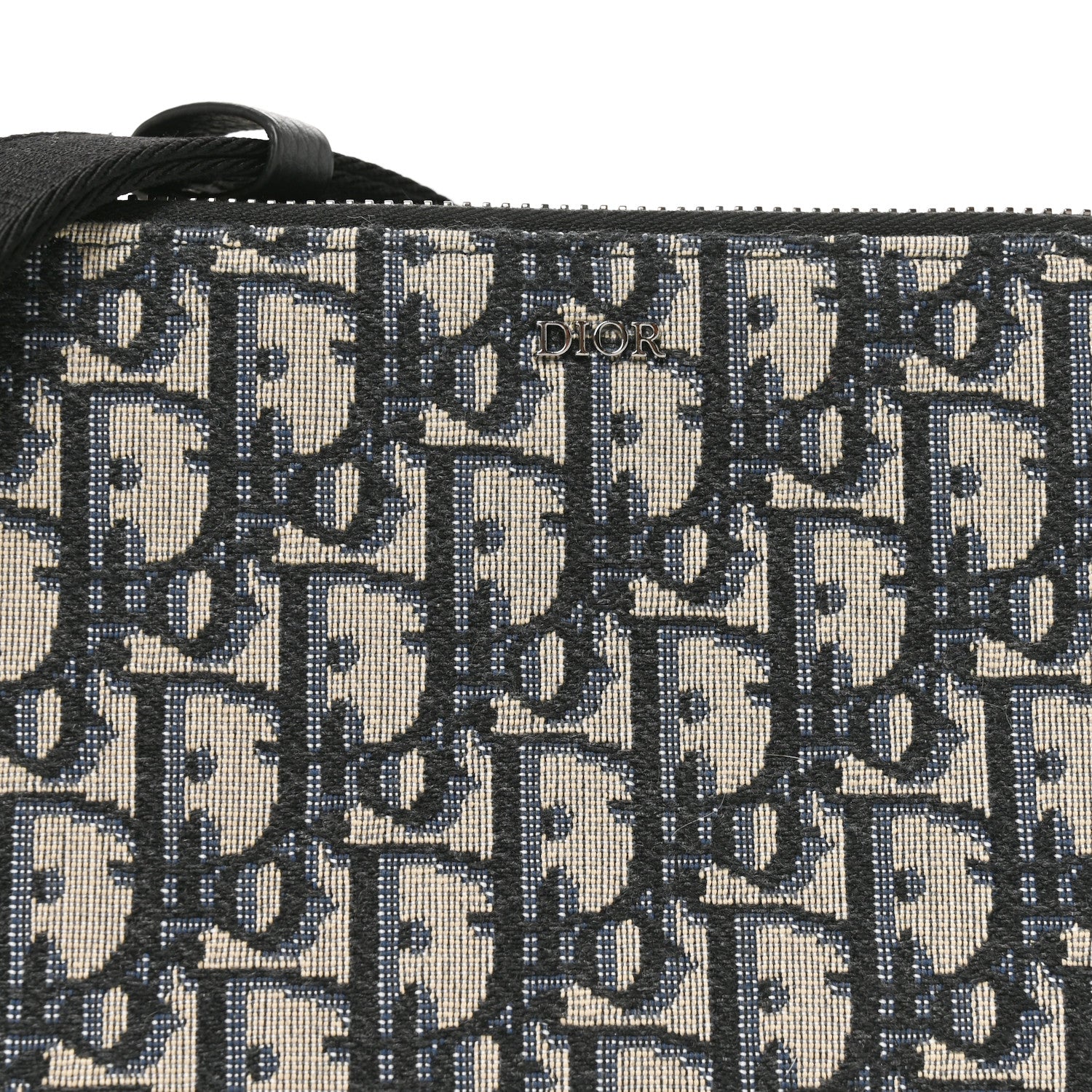 Christian Dior Oblique Pouch Navy Blue 7 of 9