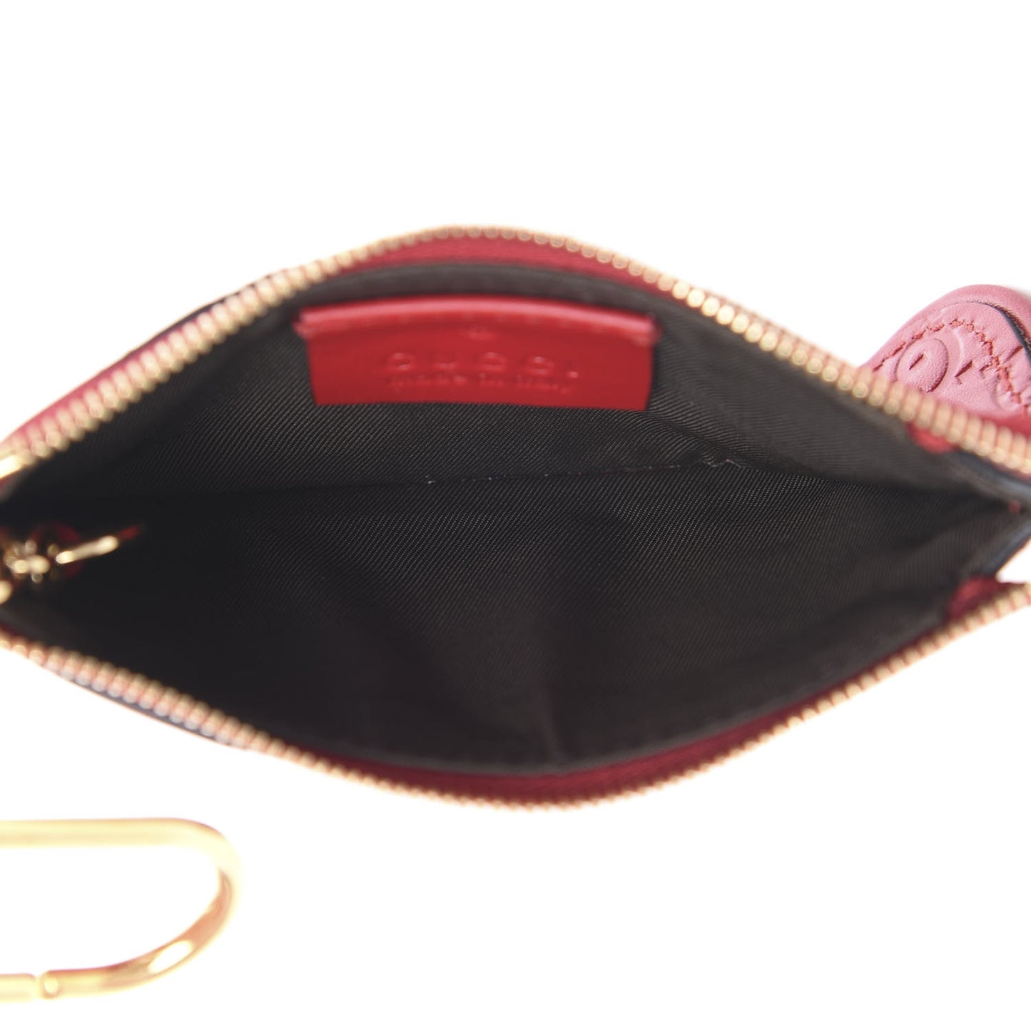 Guccissima Key Case Hibiscus Red