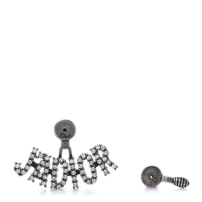 Christian Dior Palladium Crystal J'adior Earrings 4 of 5