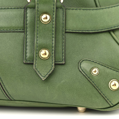 Gucci Calfskin Large Horsebit Chain Satchel Green 15 of 15