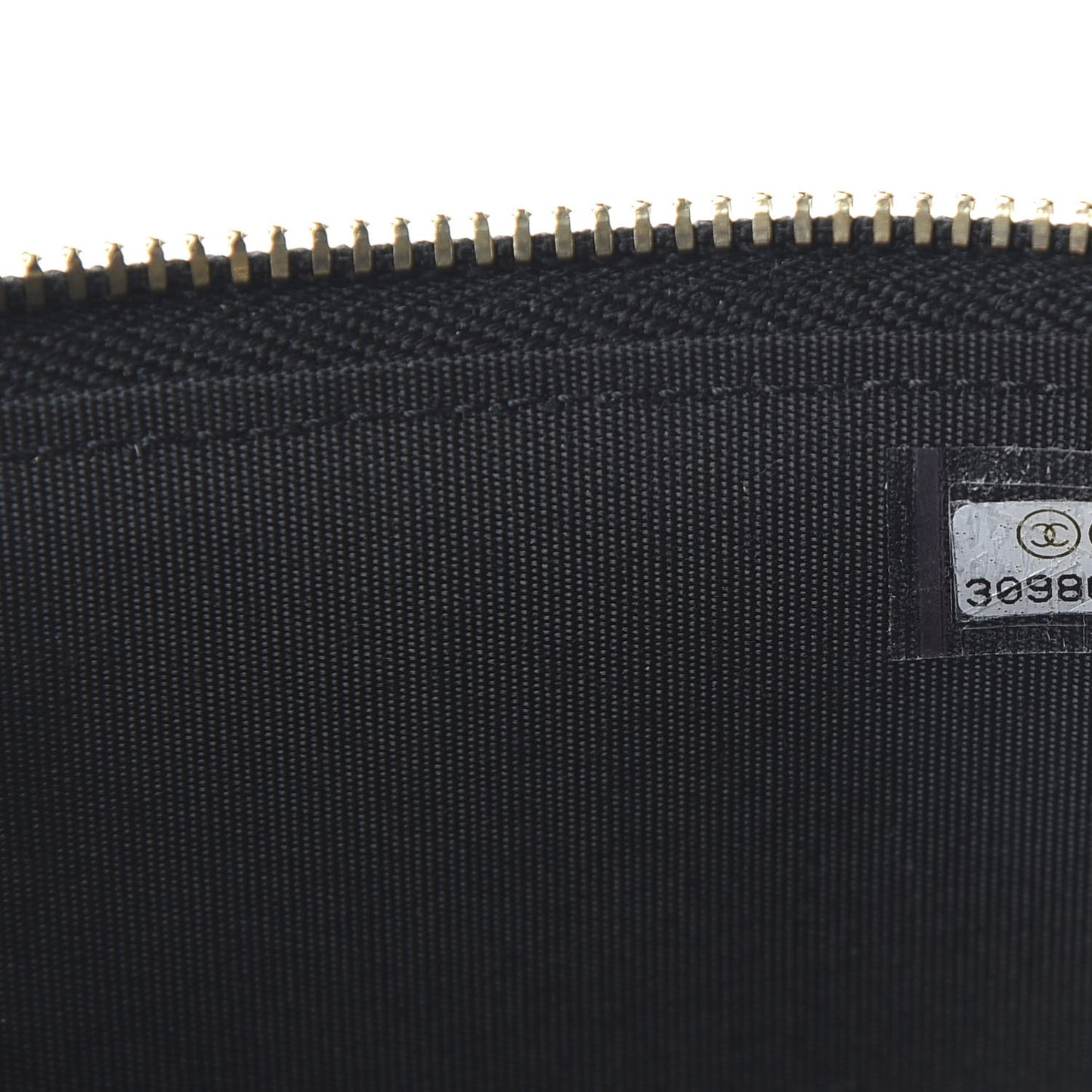 Raffia Jute Striped Small Vanity Case With Chain Black Beige