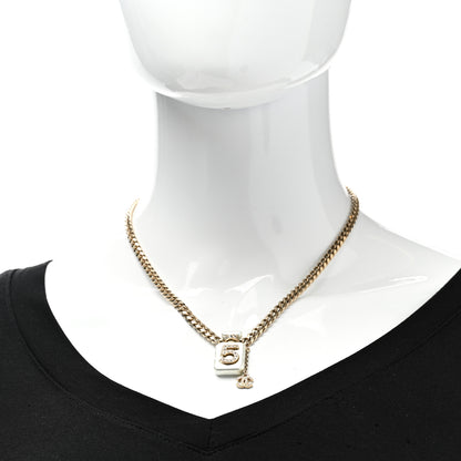 Chanel Resin Crystal CC No 5 Perfume Bottle Necklace 2 of 5