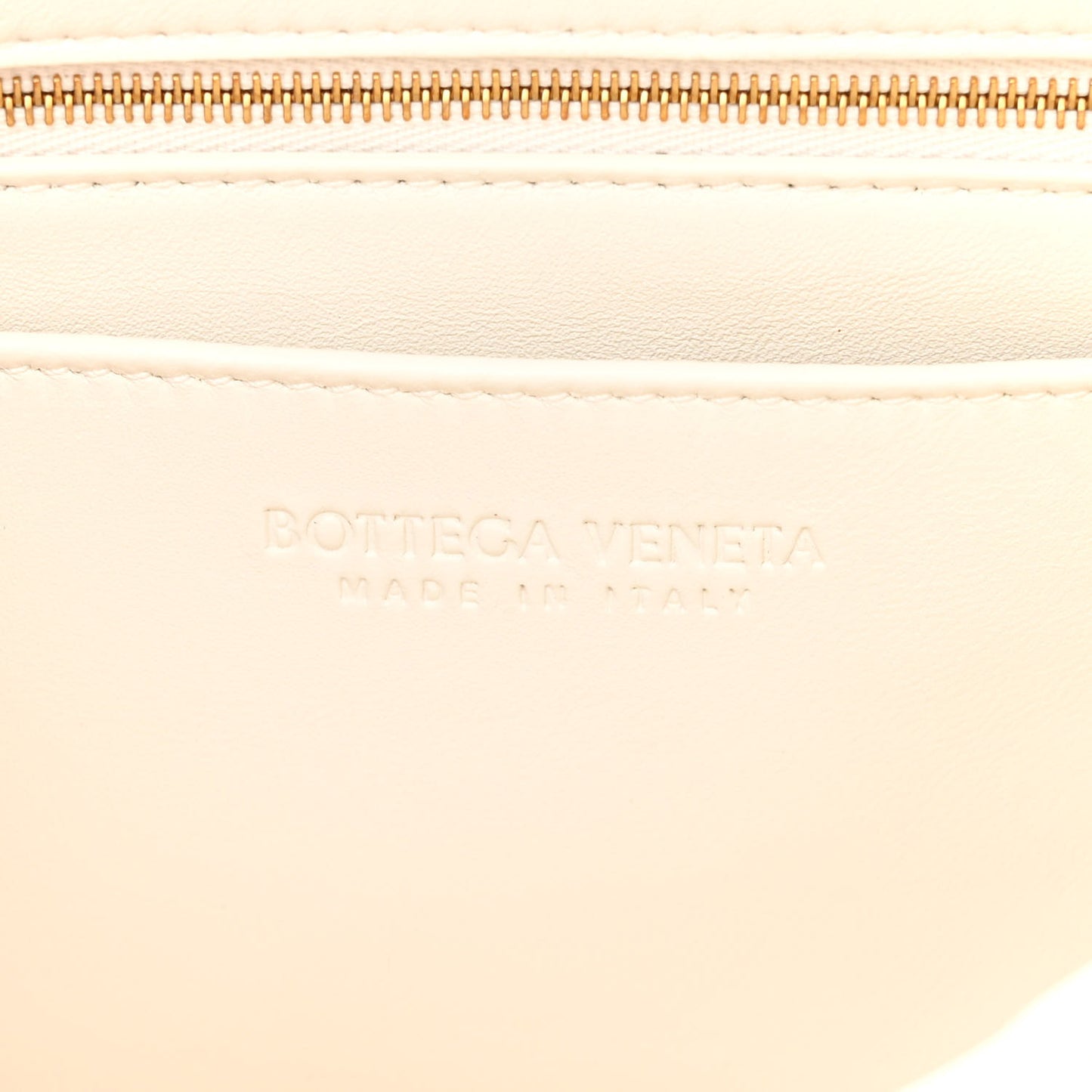 Nappa Intrecciato Small East West Andiamo Shoulder Bag White