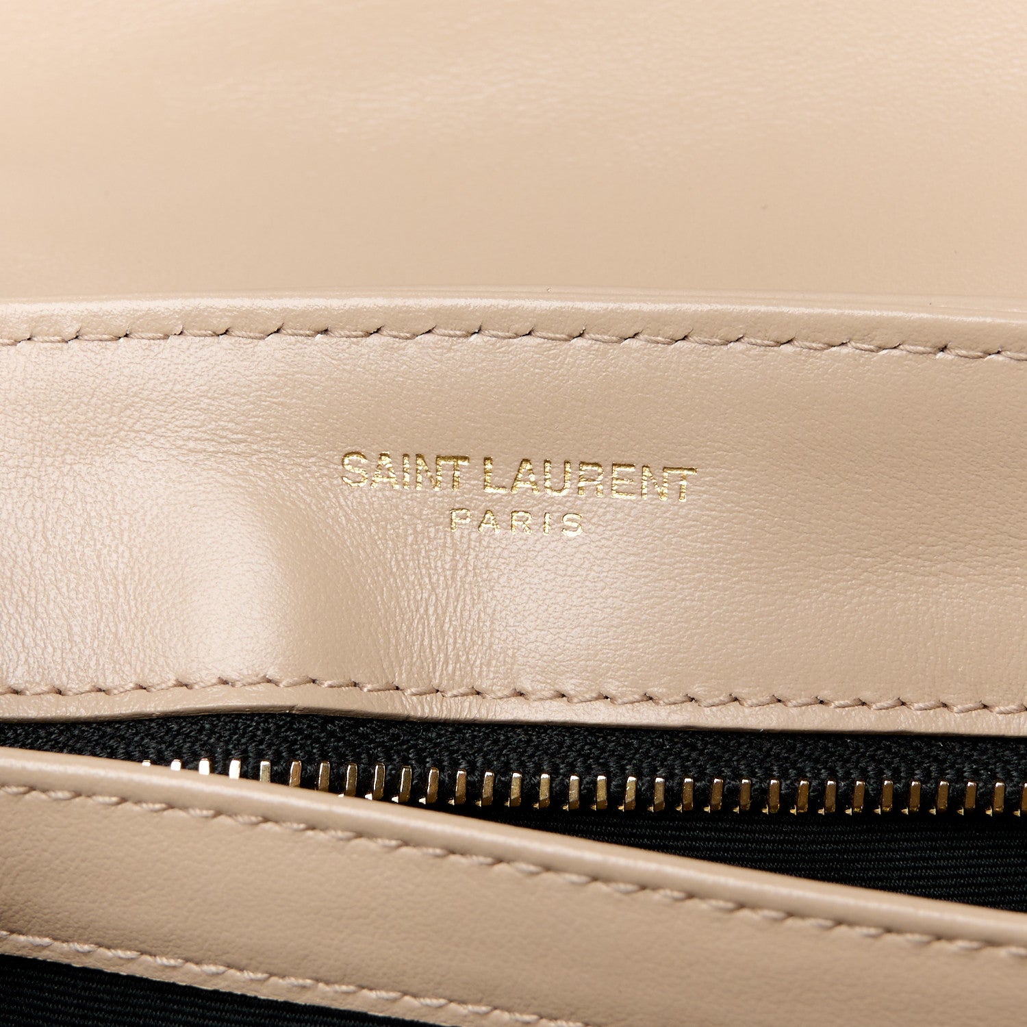 Saint Laurent Calfskin Y Quilted Monogram Toy Loulou Crossbody Bag Dark Beige 6 of 11