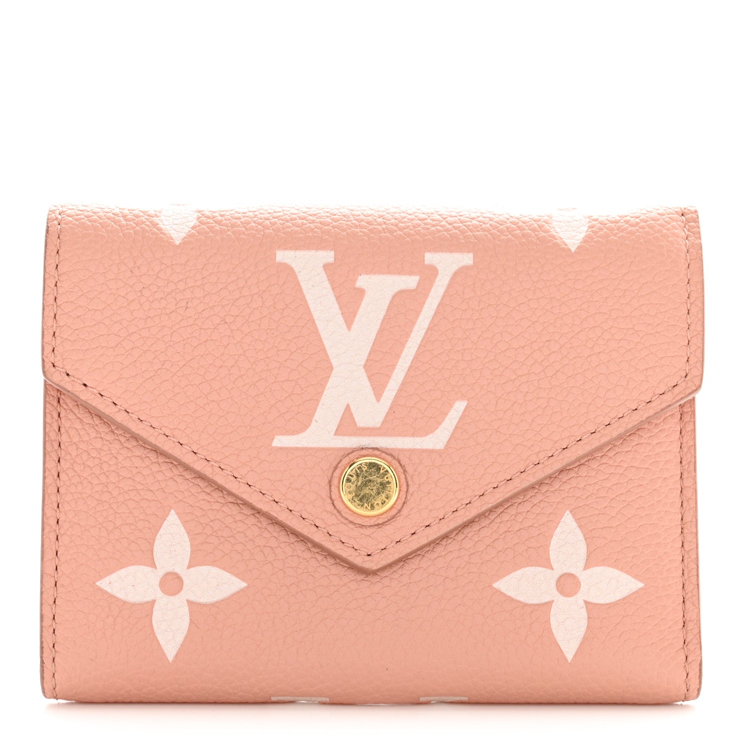 Louis Vuitton Empreinte Monogram Giant Victorine Wallet Rose Trianon Creme 1 of 8