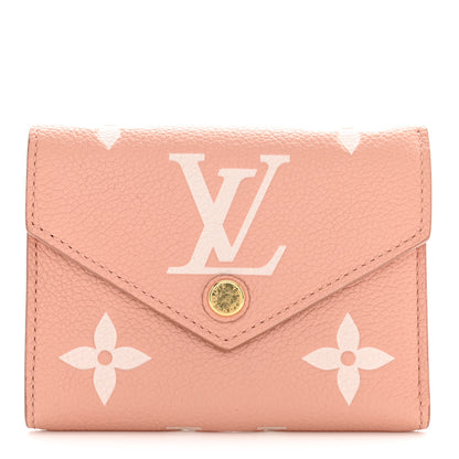 Louis Vuitton Empreinte Monogram Giant Victorine Wallet Rose Trianon Creme 1 of 8