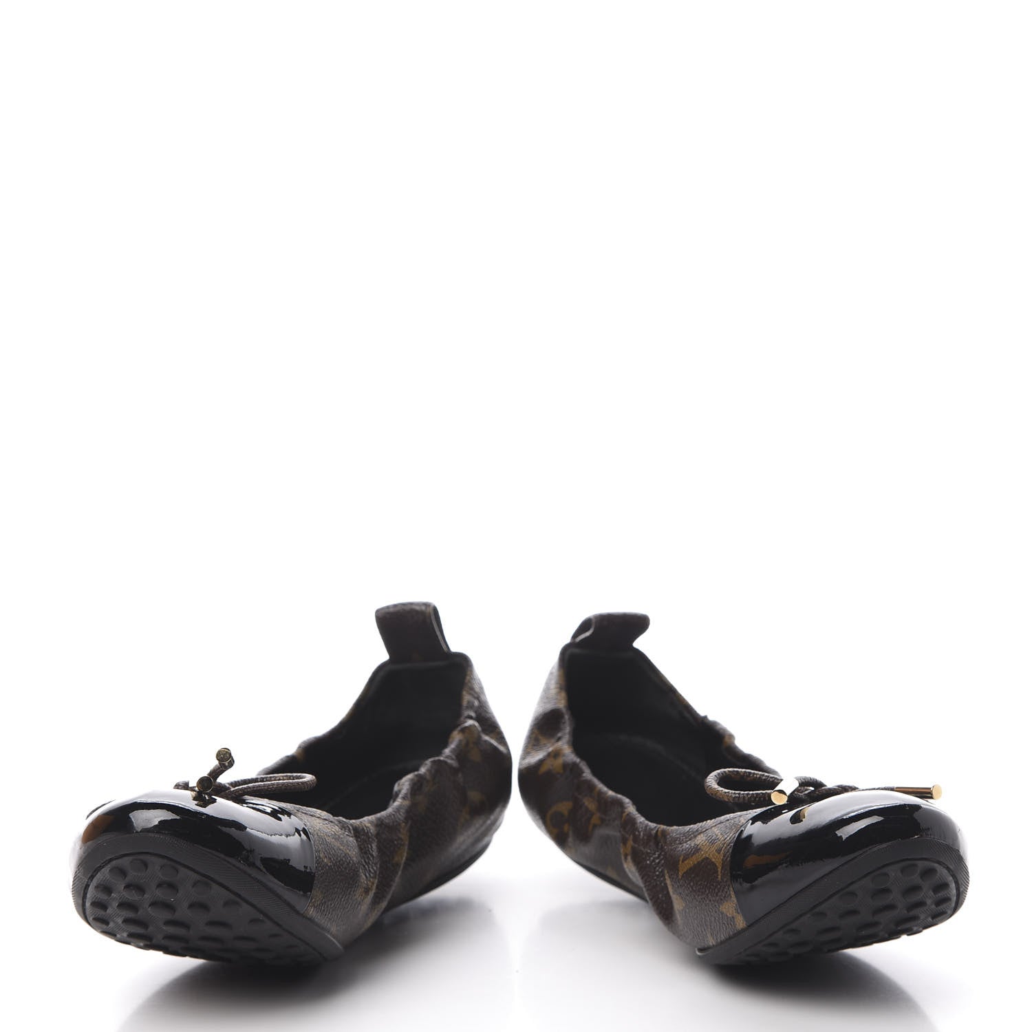 Louis Vuitton Monogram Flirty Ballerina Flats 37.5 Black 5 of 12
