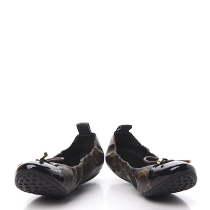 Louis Vuitton Monogram Flirty Ballerina Flats 37.5 Black 5 of 12