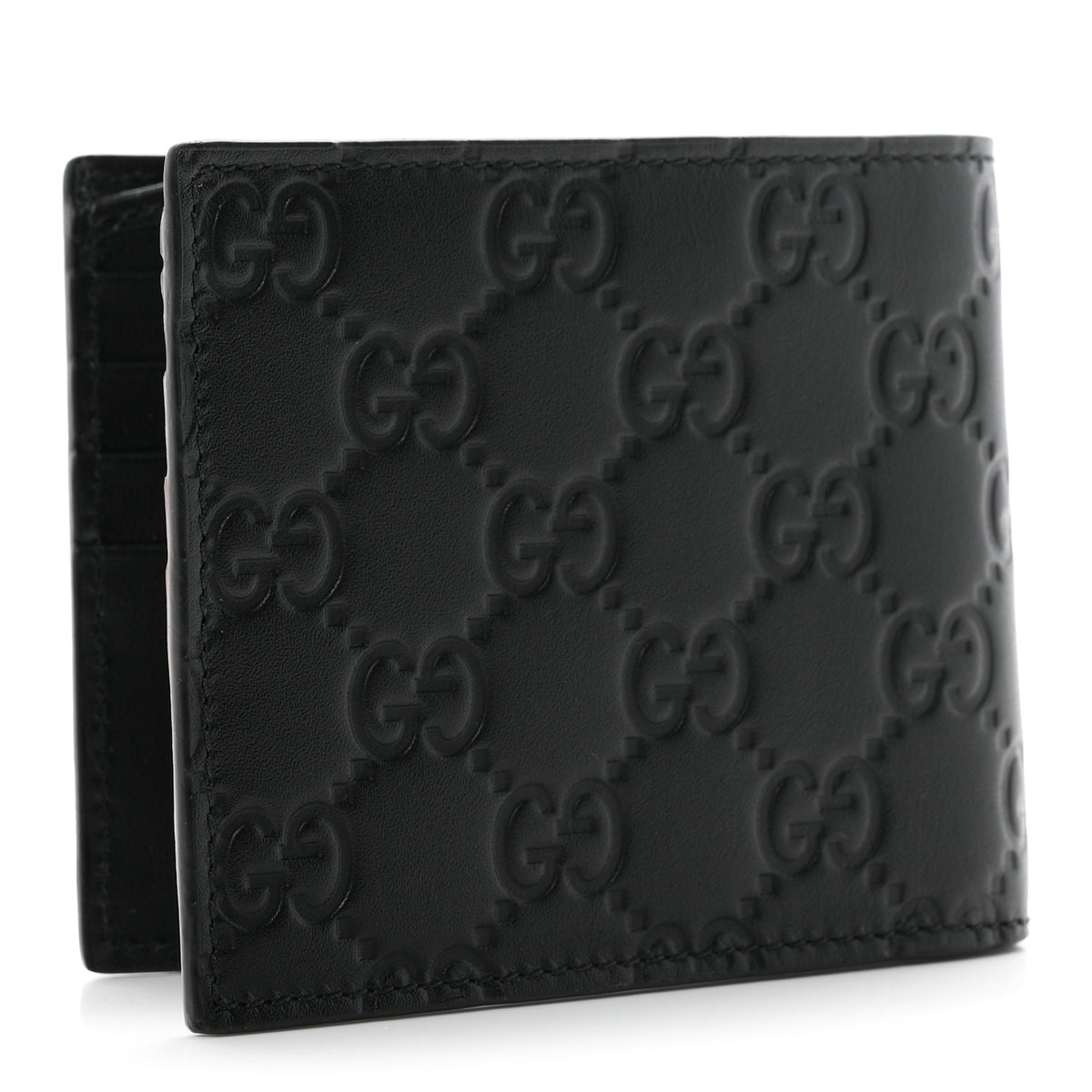 Guccissima Signature Dorian Bi-Fold Wallet Black