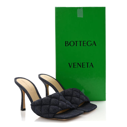 Bottega Veneta Denim Matelasse Padded Mule Sandals 36 Indigo 9 of 9
