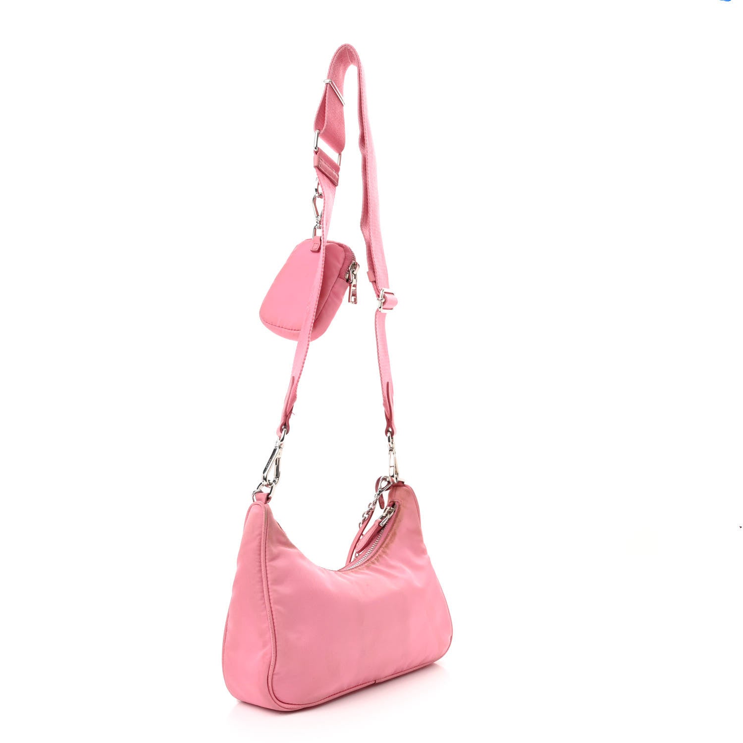 Prada Nylon Re-Edition 2005 Shoulder Bag Begonia 3 of 16