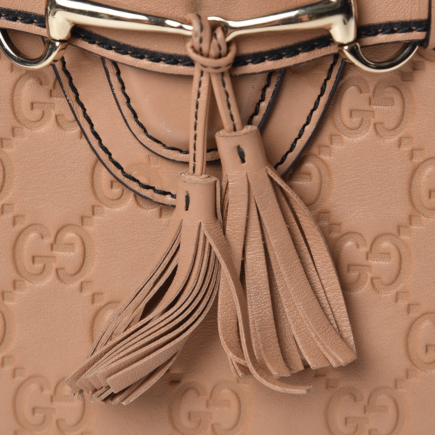 Gucci Guccissima Small Emily Chain Shoulder Bag Camelia 14 of 15