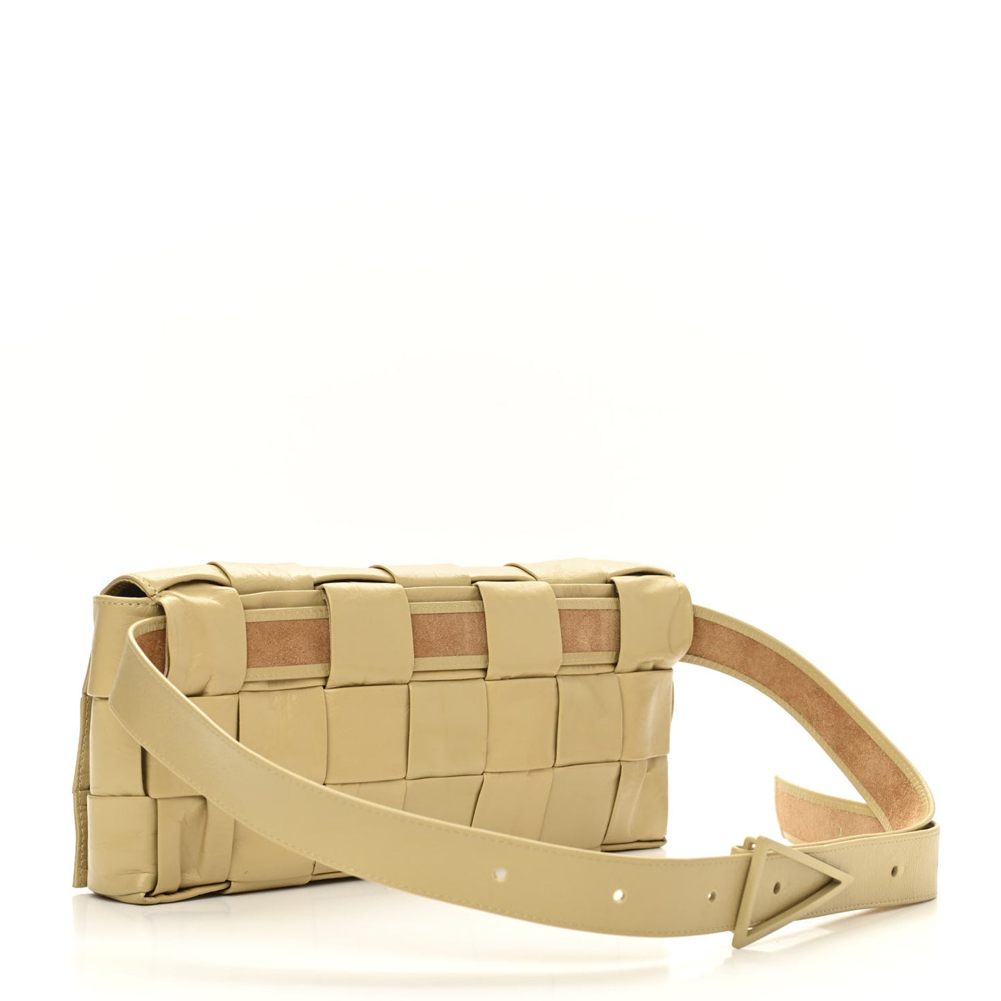 Paper Calfskin Intrecciato Stretch Cassette Beige