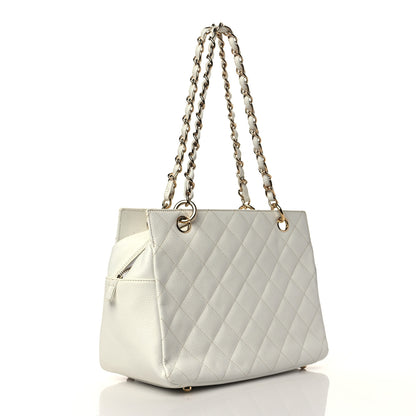 Chanel Caviar Quilted Petit Timeless Tote PTT White 2 of 13
