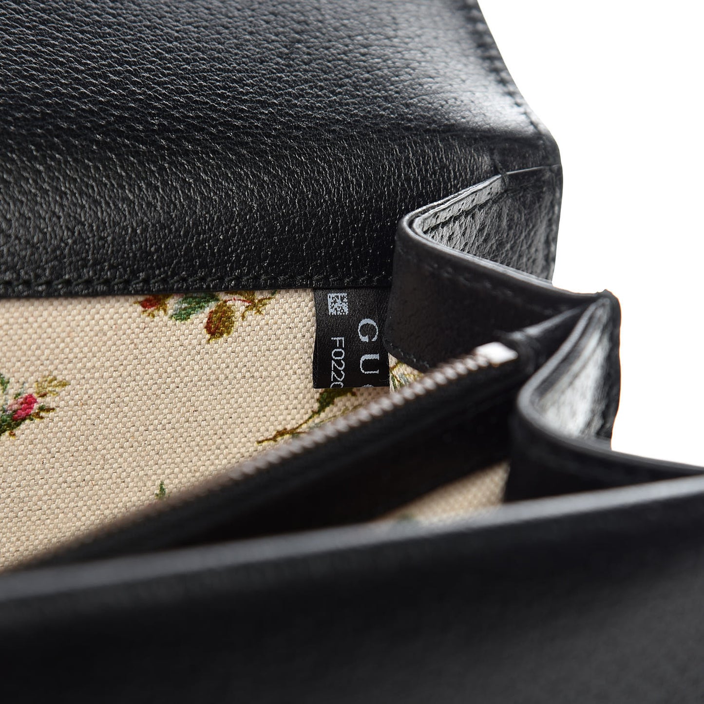 Calfskin Web Floral Embroidered Medium Dionysus Shoulder Bag Black